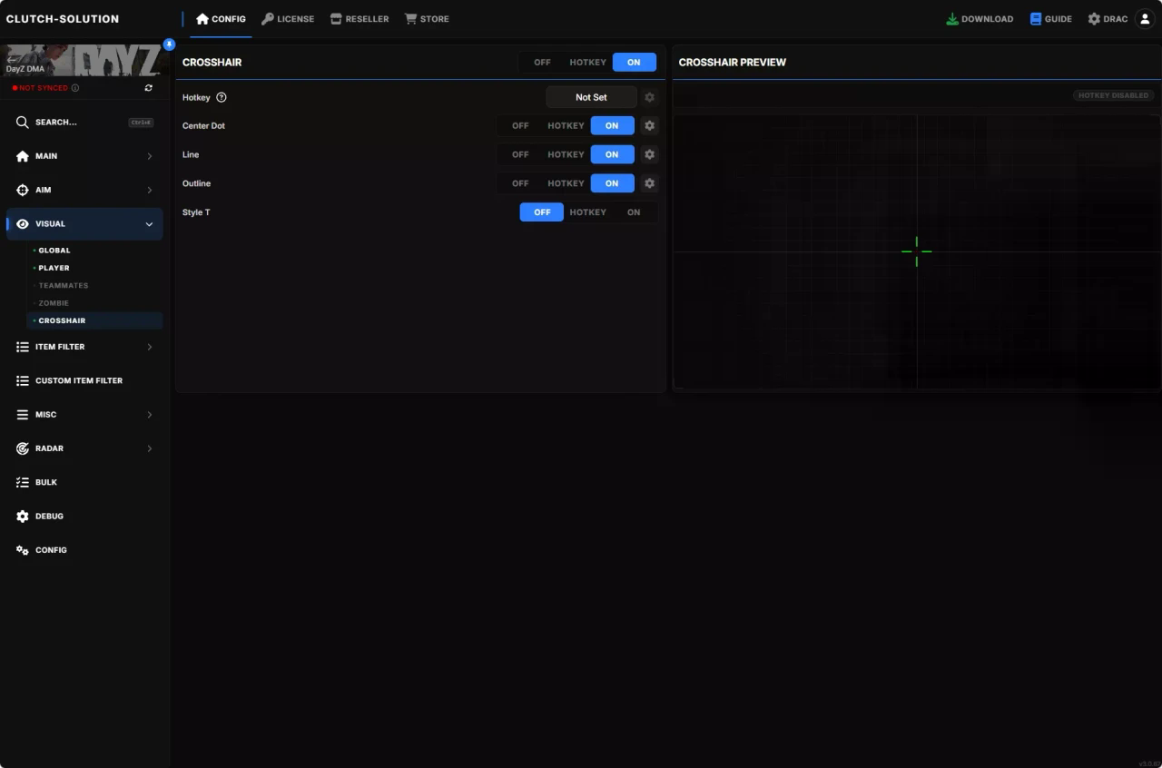 DayZ Clutch Solution DMA demonstration